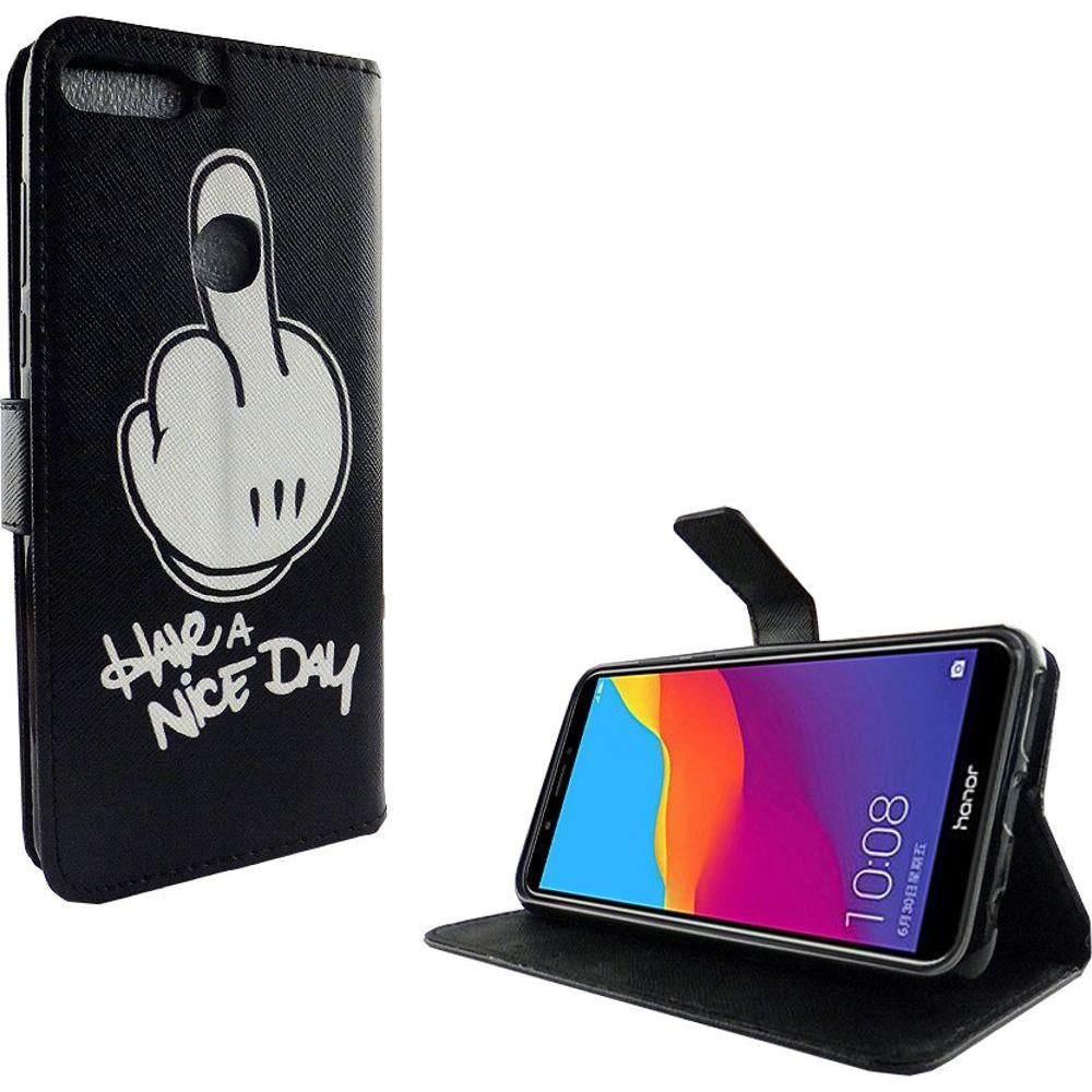 Thumbnail - König Design Hülle Handy Schutz für Huawei Honor 7C Case Cover Tasche Wallet Etui Handyhülle (Honor 7c), Smartphone Hüll...