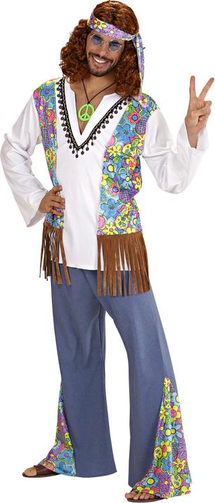 Produktbild Widmann Hippie Kostüm: Flower Power Outfit (XXL)
