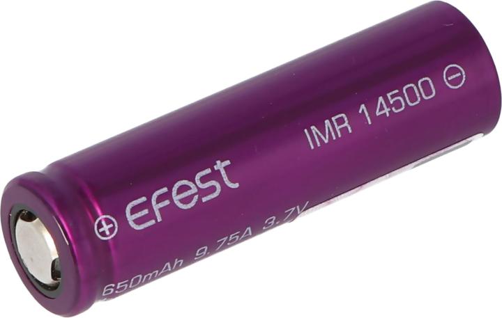 Image du produit Efest IMR 14500 (Pluspol flach) (1 pcs, 14500, 650 mAh)