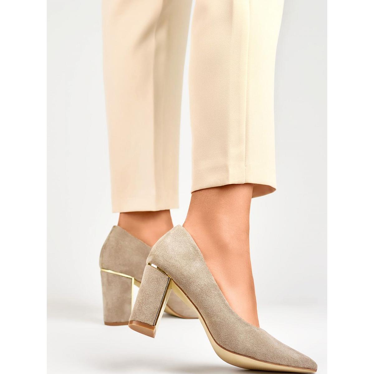 Primo, Damen, Pumps, Pumps mit Absatz, Beige, (40)