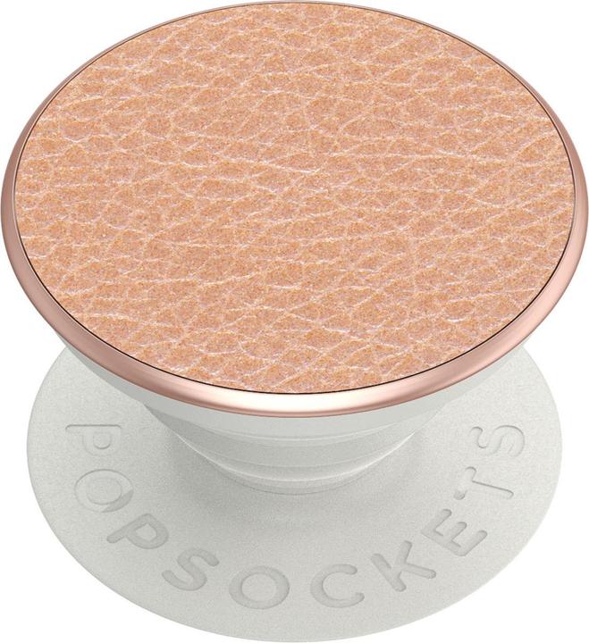 Actual product image PopSockets Pebbled Vegan Leather Rose Gold (2nd Gen, Interchangeable)