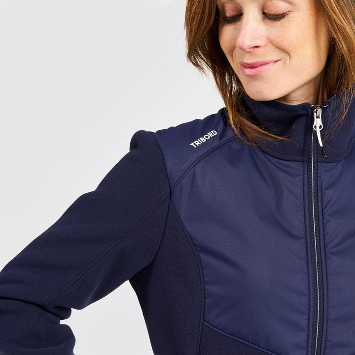 Actual product image Tribord Fleece jacket sailing ladies warm 500 blue (XXL)