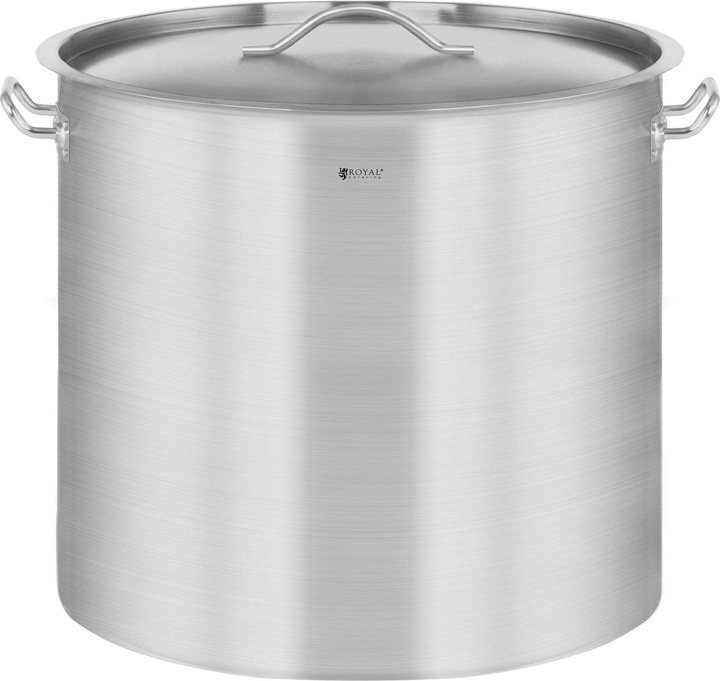 Royal Catering Kochtopf Induktion 12 Liter Kochtopf + Deckel Suppentopf Rostfrei Topf Eintopf (25 cm, Kochtopf, Edelstahl)