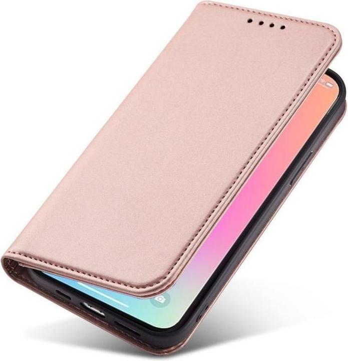 Produktbild Hurtel Magnetkarten-Etui für Samsung Galaxy S23+ Flip-Cover Geldbörsenständer pink (Samsung Galaxy S23+)