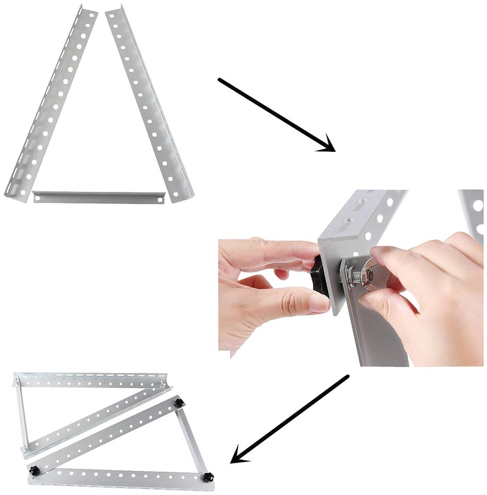 Actual product image Revolt Adjustable aluminium solar panel mount 41"/104 cm