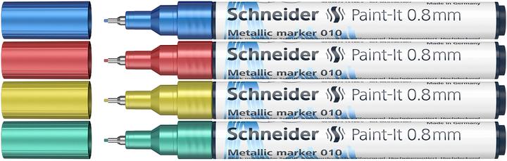 Produktbild Schneider Metallicmarker Paint-It 010 0,8mm 4er Grundfarben (4x)