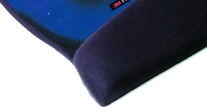 Actual product image 3M Mouse Pad with Gel Wrist Rest Star Galaxy (M)