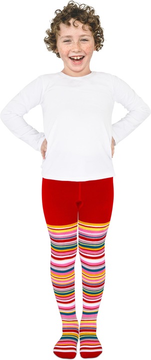 Actual product image Normani Children's striped thermal tights (74/80)