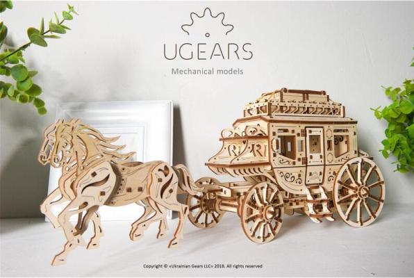 Produktbild Ugears Pferdekutsche