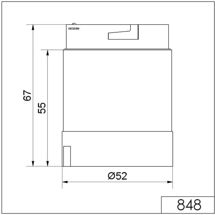 Actual product image Werma Permanent LED beacon,red,24Vdc,50mm