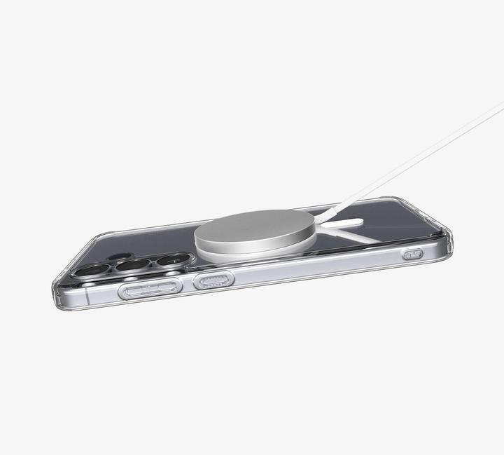 Actual product image Spigen - Ultra Hybrid MagSafe - Samsung Galaxy S25 FE - Clear / White (Samsung Galaxy S25 FE)