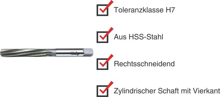 Image du produit Paulimot HSS-Handreibahle 16 mm Passung H7 (16 mm)