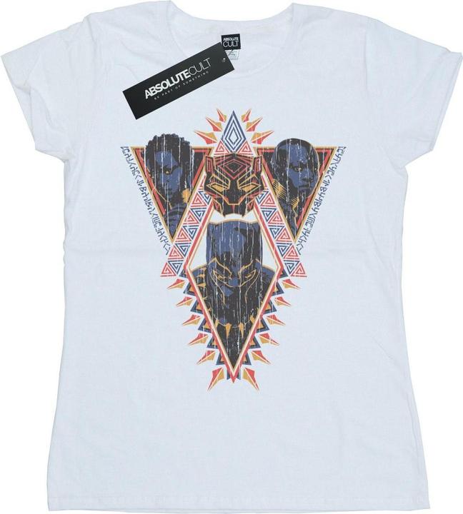 Produktbild Black Panther Tribal Heads TShirt aus Baumwolle (L)