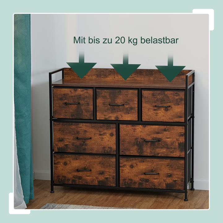 Image du produit Relaxdays Kommode (100 x 30.50 x 85 cm)