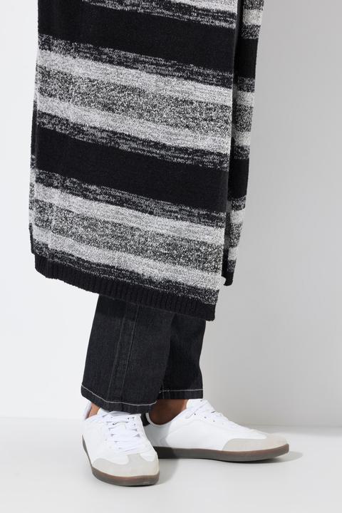 Immagine prodotto Janet & Joyce Strickjacke, extra lang, offene Form, Blockstreifen (54)