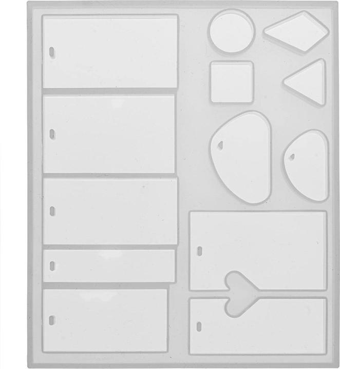 Glorex Silicone mould 14.5 x 12 cm, 13 pieces, pendant