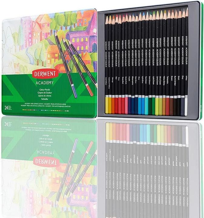 Immagine prodotto Derwent Matita colorata Academy in barattolo (Multicolore, 24 x)