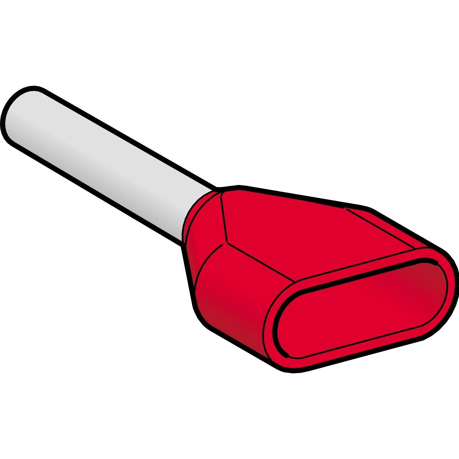 Schneider Electric, Collegamento per cavi, Terminale Twin AZ5 2x1,0mm² rød