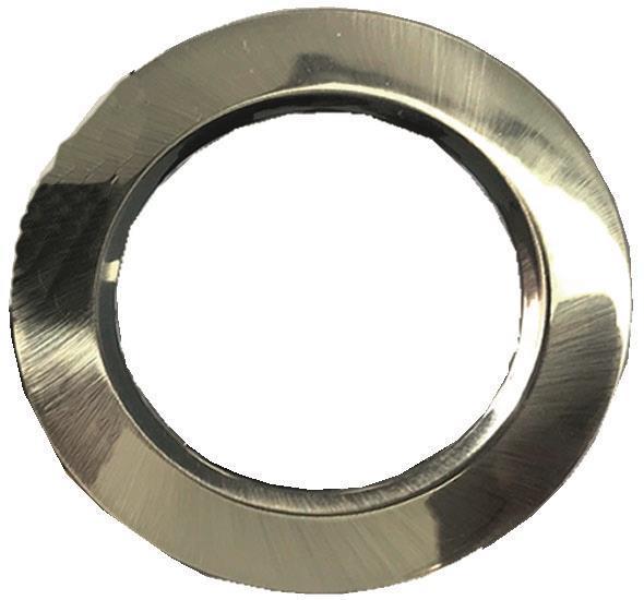 Leuchtek Brushed chrome attachment ring for Vario 6WLED recessed spotlight 230V