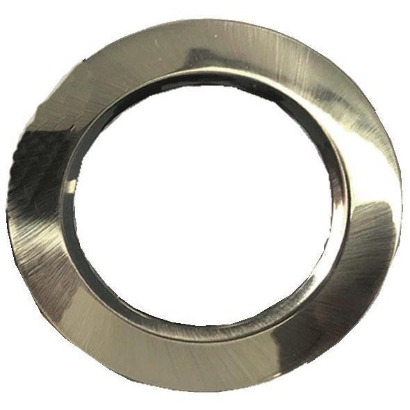 Leuchtek, Wandleuchte + Deckenleuchte, Vorsatzring Chrom gebürstet für Vario 6WLED Einbaustrahler 230V