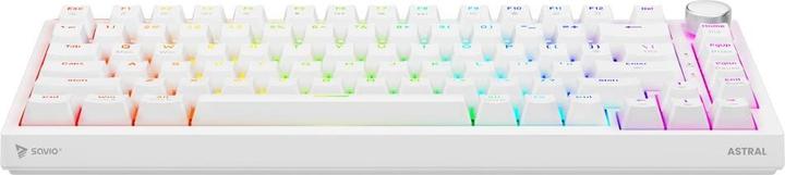Actual product image Savio ASTRAL WHITE JADE Tastatur Gaming USB QWERTY US International Weiss (Eng. Int., Cable)