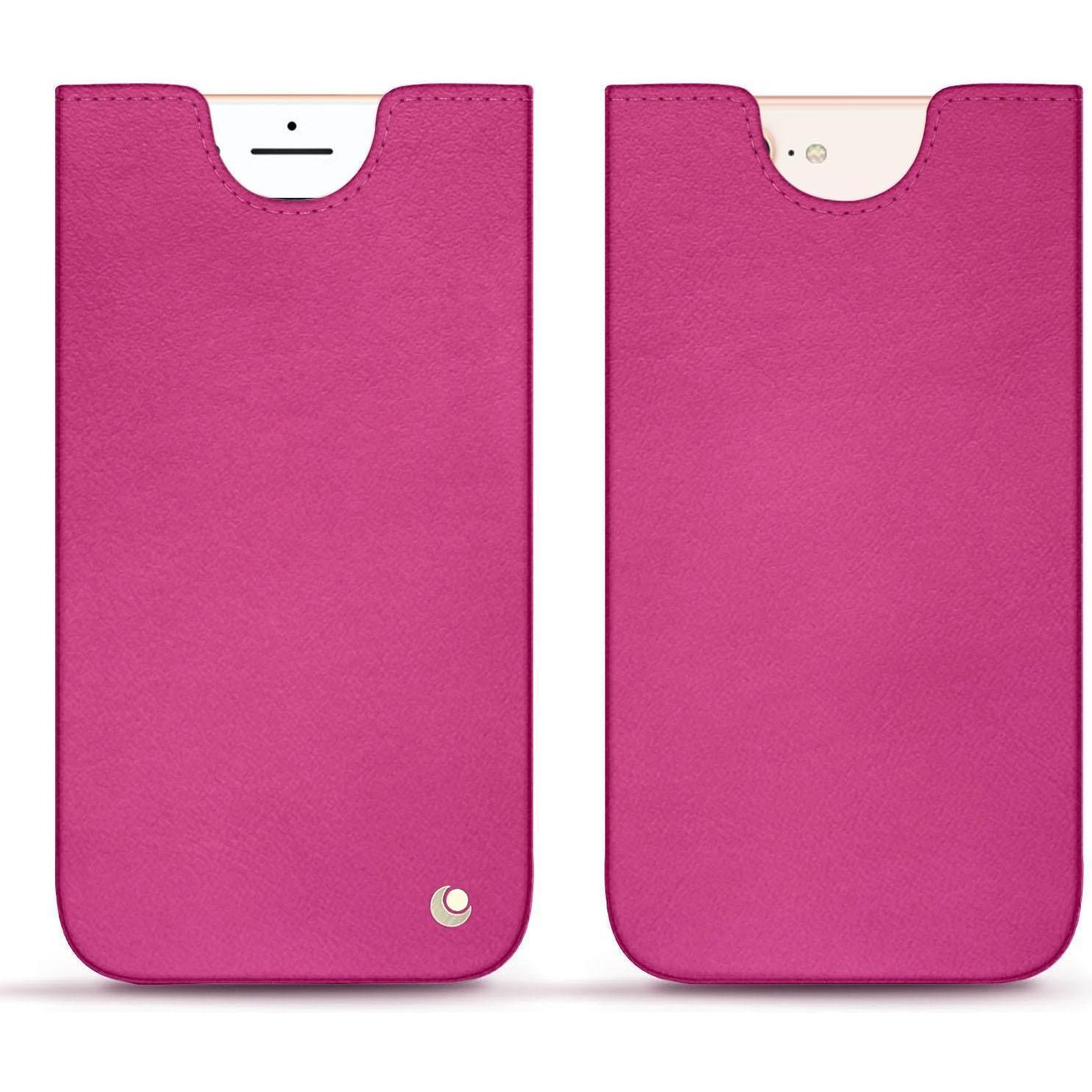 Noreve Lederschutzhülle (Apple iPhone 8 Plus), Smartphone Hülle, Rosa