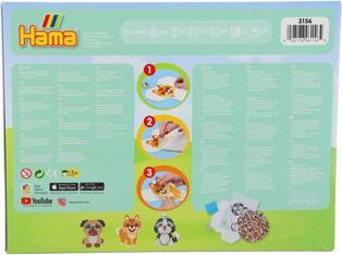 Actual product image Hama Perlen Ironing beads set Midi G1013156-0 Dog friends