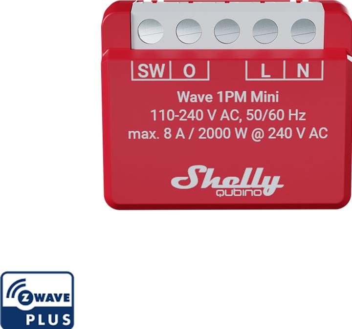 Produktbild Shelly Wave 1PM Mini EU LR (Schaltaktor)