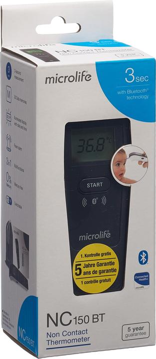 Produktbild Microlife non-contact Bluethoot Fieberthermometer NC150 (Stirn, Berührungslos)