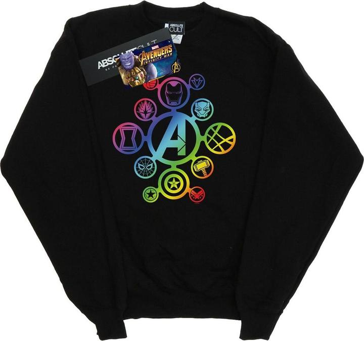 Produktbild Avengers Infinity War Regenbogen Ikonen Baumwolle Sweatshirt (XXL)