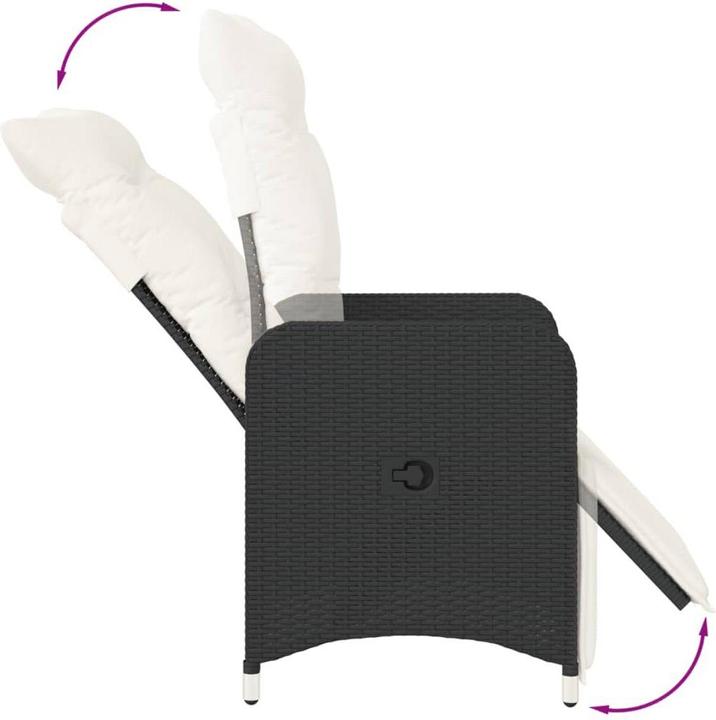 Image du produit vidaXL Gartensessel verstellbar