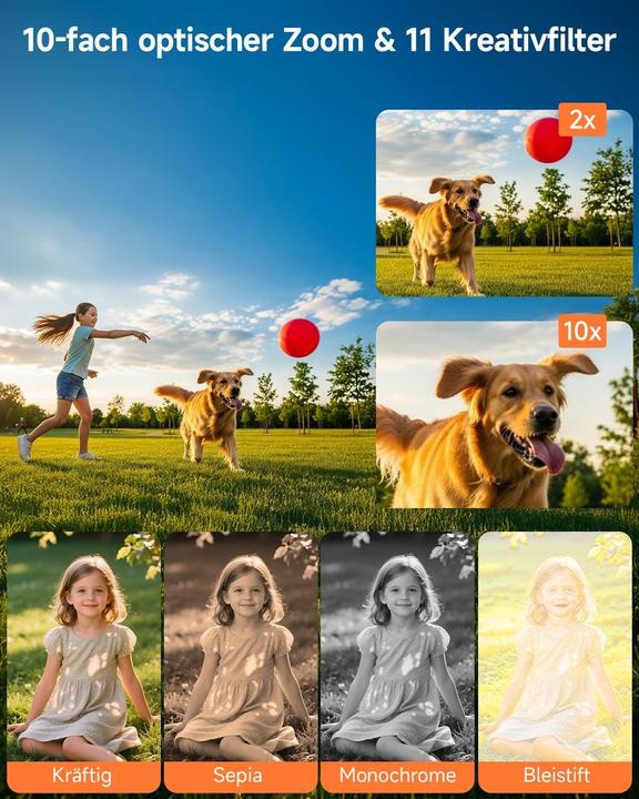 Produktbild Rollei Compactline 10x Flip Kompaktkamera (64 Mpx, 1/4")