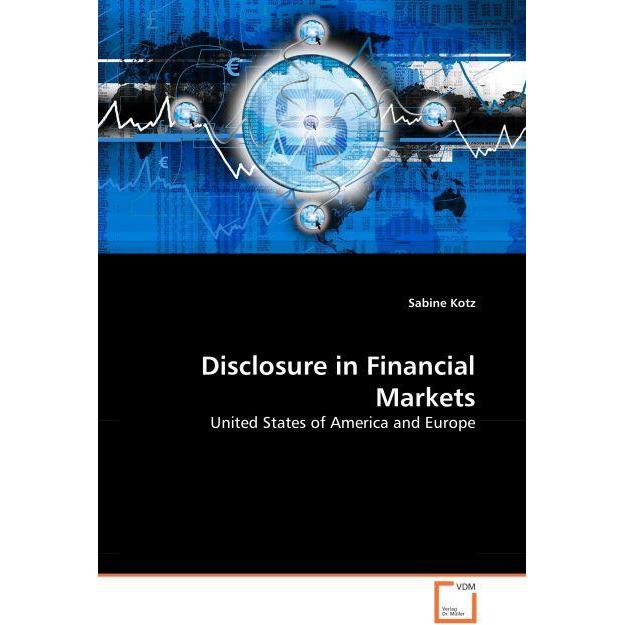 Disclosure in Financial Markets, Fachbücher