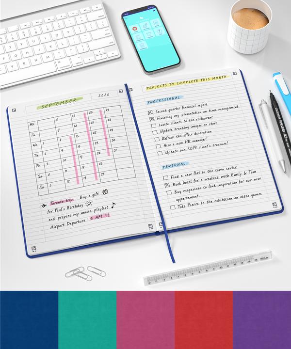 Image du produit Oxford Signature (B5, À rayures, Couverture rigide)