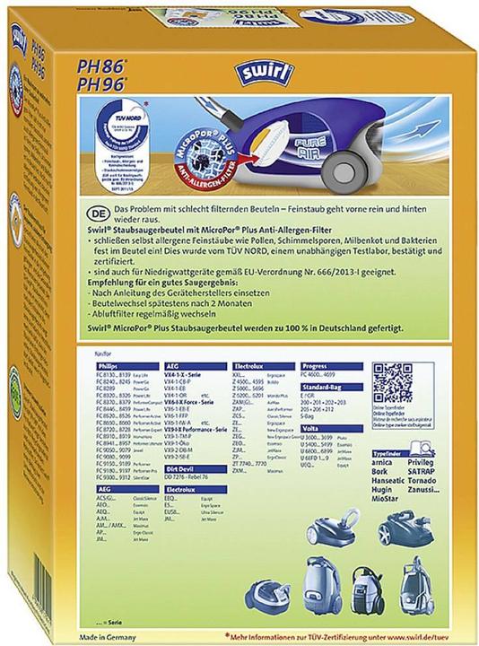 Nutritional values and ingredients Swirl PH 86/99 (1 x)