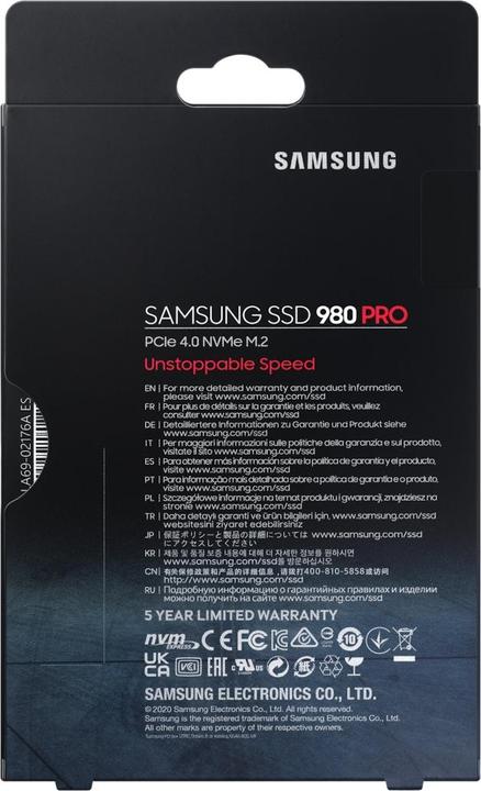 Produktbild Samsung 980 Pro (1000 GB, M.2 2280)