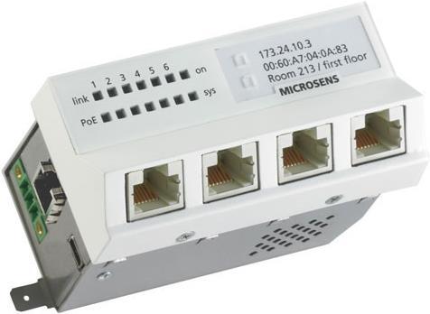Produktbild Microsens Gigabit Ethernet Installations-Switch (6 Ports)