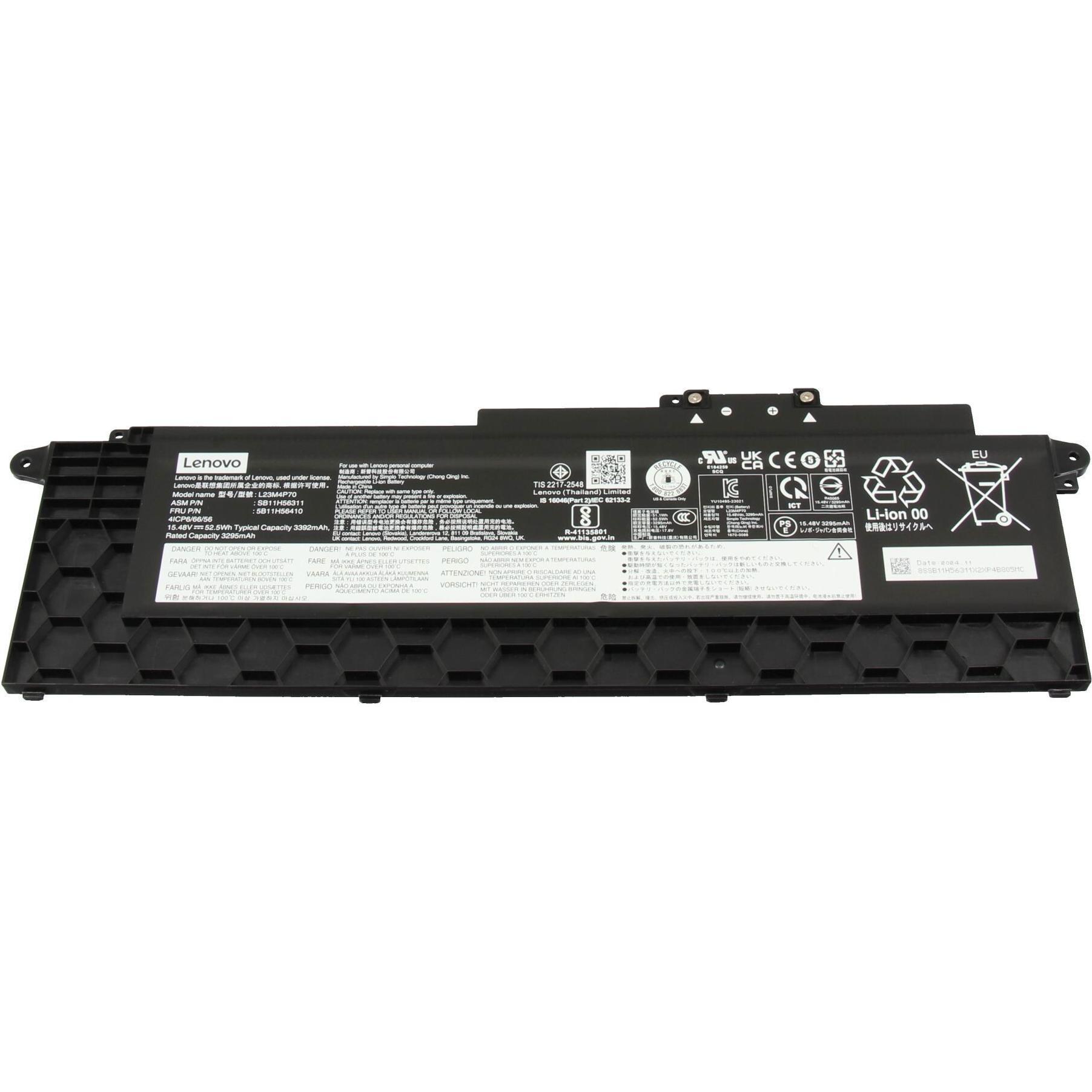 Lenovo 5B11H56409 (4 Zellen, 3390 mAh), Notebook Akku