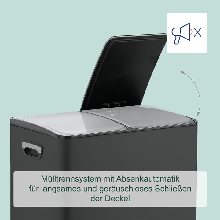 Produktbild Relaxdays Mülleimer Küche 2x 30 Liter (60 l)