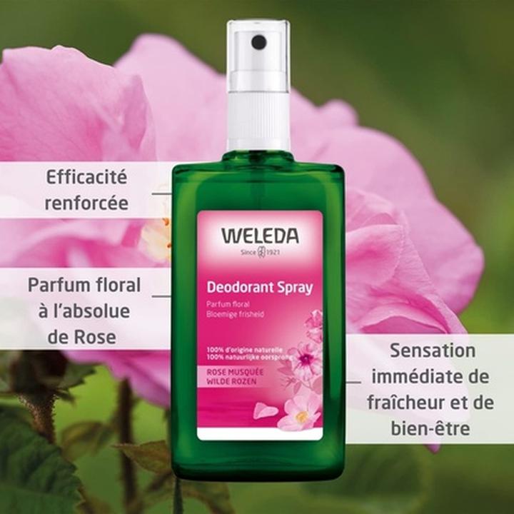 Produktbild Weleda 2er-Set Deodorants Wild Rose - 2 x 100 ml (Spray, 200 ml)