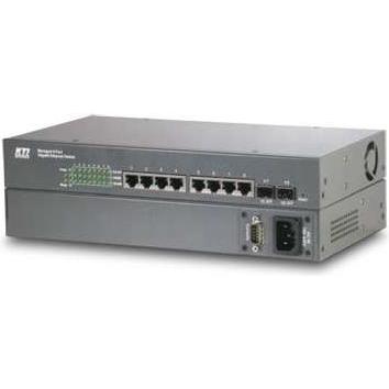 Thumbnail - KTI Networks KGS-124 (24 Ports), Netzwerk Switch, Grau