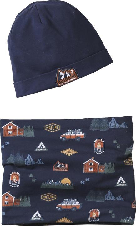 Produktbild Vertbaudet Set aus Mütze und Schlauchschal für Jungen, Fleece-Futter (152, 164)