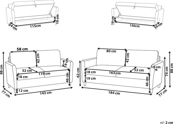 Produktbild Beliani Mare