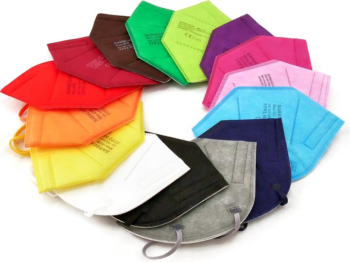 Duuja FFP2 Maske Einmalmundschutz 20 Karton Sonnengelb (20 x)