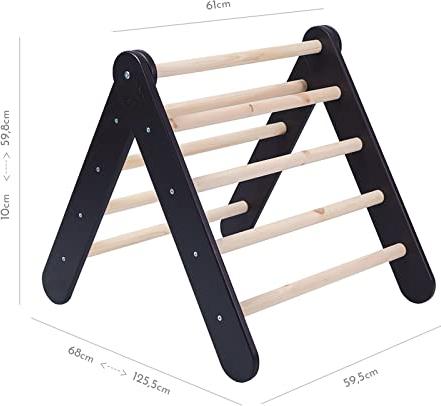 Immagine prodotto Activity Board Casa a triangolo per arrampicata con struttura pieghevole 59x61 cm per la cameretta dei bambini, in