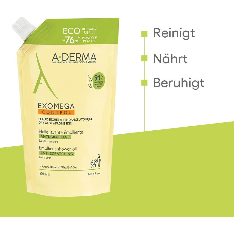 Thumbnail - A-Derma, Gesichtsreinigung, EXOMEGA CONTROL Reinigungsöl Refill Öl (Reinigungslotion, 500 ml)