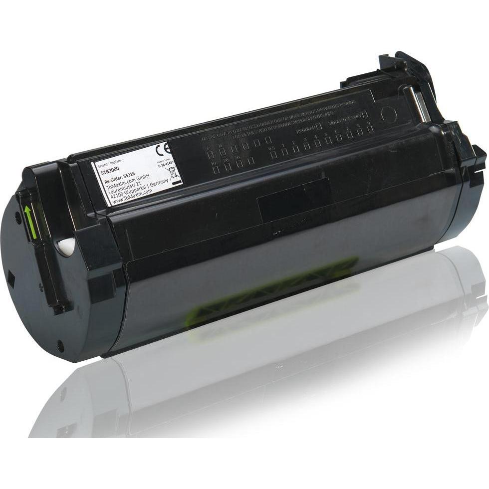 Inkadoo, Toner, Toner kompatibel zu Lexmark 51B2000 Toner, schwarz Schwarz (BK)