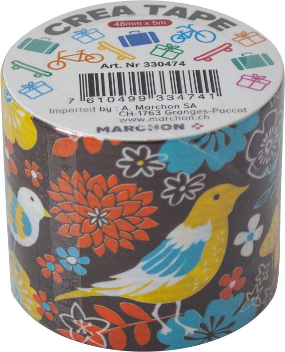 Actual product image Office Tape L509C gray / birds (5000 mm)