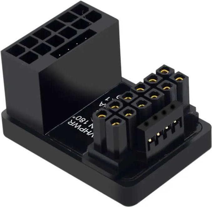Immagine prodotto Phobya ZK 12VHPWR Adattatore 180 gradi da 16Pin a 16Pin - Bianco Sinistro
