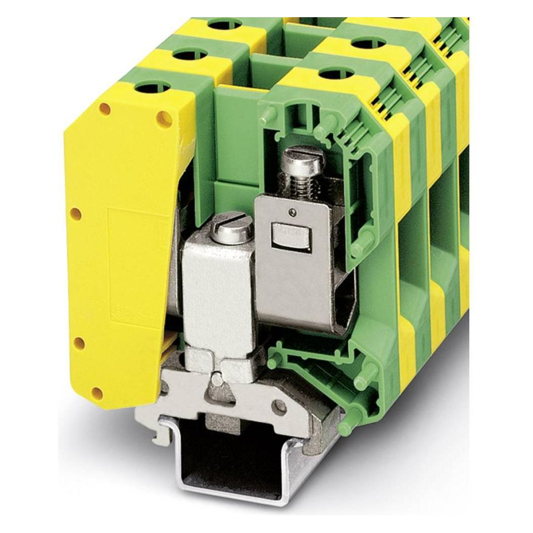 Phoenix Contact Phoenix USLKG50-IB Schutzleiter-Reihenklemme Gruen-Gelb Inhal, Elektronikkabel + Stecker, Grün, Gelb